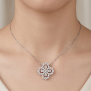 Premium 925 Silver Pendant Necklace with Multi-Charm Design